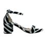 Imagem de Sandália Salto Bloco Confortavel Zebra e Onça 122