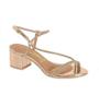 Imagem de Sandalia Salto Grosso Baixo Tiras Strass Vizzano Feminino
