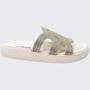 Imagem de Sandália Slide Feminina Flatform Papete Cabedal Brilhante Moleca 5469.134.28278