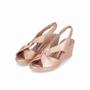 Imagem de Sandália Slingback Alice Anabela Alto Ouro Rosado