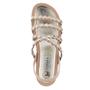 Imagem de Sandália Tanara T8133 Slip On Flatform tiras tachinhas gold