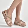 Imagem de Sandália Via Marte Flatform Solado Com Strass 101-003-02