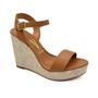 Imagem de Sandalia Vizzano Anabela Plataforma Marrom Camel 6283.2000