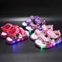 Imagem de Sandálias de Led Disney Minnie e Mickey para Meninas - Sapatos Infantis para Brincar
