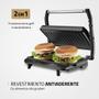 Imagem de Sanduicheira e grill antiaderente 1000 watts inox Master Press- PG-01 - Mondial