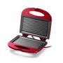 Imagem de Sanduicheira e Minigrill Chapa Antiaderente Dupla Ondulada 220v 750w Vermelha Multilaser - CE149