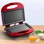 Imagem de Sanduicheira e Minigrill Chapa Antiaderente Dupla Ondulada 220v 750w Vermelha Multilaser - CE149