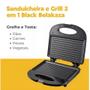 Imagem de Sanduicheira Grill  Black 2 em 1 Grelha e Tosta, 127v