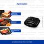 Imagem de Sanduicheira Grill ELGIN BREAK TIME 2 EM 1 Antiaderente com Duplo Aquecimento 800w - 127v