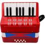 Imagem de Sanfona Acordeon Infantil Musical Vermelho Semi Profissional