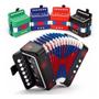 Imagem de Sanfona infantil mini acordeon 3 baixos estilo profissional gaita