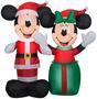 Imagem de Santa Mickey e Minnie Scene Gemmy infláveis de 1,2 m de altura