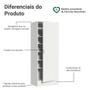 Sapateira Armário Multiúso Madesa Isis 1 Porta - Branco Imagem de Sapateira Armário Multiúso Madesa Isis 1 Porta - Branco