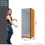Imagem de Sapateira até 40 Pares Porta com Espelho com Pés Estante Multiuso Gold Gelius - Naturale MDF 