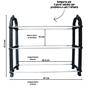 Imagem de Sapateira com 03 divisórias de metal organizador 