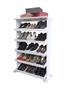 Imagem de Sapateira de Piso Chão para Closets e Quartos 15 Pares Sapatos - Branco Laca
