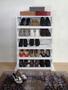 Imagem de Sapateira de Piso Chão para Closets e Quartos 15 Pares Sapatos - Branco Laca