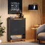 Imagem de Sapateira Hall Vertical com 2 portas Flow para entrada ou quarto - Preto
