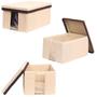 Imagem de Sapateira individual com visor e tampa caixa infantil - L 15cm x A 11cm x P 22cm - Kit c/ 3
