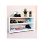 Sapateira Organizador Multiuso Sapato Compacta 60X40X30cm MDF Branco Porta De Sala Quarto Banheiro - MODULA MOVEIS Imagem de Sapateira Organizador Multiuso Sapato Compacta 60X40X30cm MDF Branco Porta De Sala Quarto Banheiro