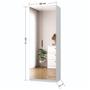 Imagem de Sapateira Sublime 2 Portas com Espelho 100% Mdf Branca - Mambel
