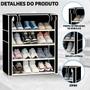 Imagem de Sapateira Vertical 4 Prateleiras Resistente Leve Pratico Top