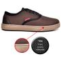 Imagem de Sapatênis Casual Basico Dex Shoes com Recortes Cadarço e Sola Leve Costurada