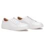 Imagem de Sapatenis de Couro Masculino Branco Tenis Casual Ultra Conforto Cadarço Exclusivo