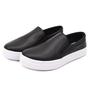 Imagem de Sapatênis Feminino Slip on em Couro Izabela Araújo - 700 - Preto