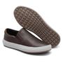 Imagem de Sapatênis Masculino Casual Couro Preto Marrom Slip On Mule Elegante