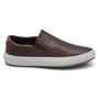 Imagem de Sapatênis Masculino Casual Couro Preto Marrom Slip On Mule Elegante