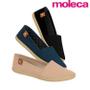 Imagem de Sapatilha Alpargatas Moleca Feminina Slip On Nobuck Tressê Microfuros Bico Redondo