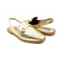 Imagem de Sapatilha Bebecê Slingback Bico Quadrado Dourado 1118042