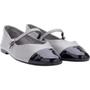 Imagem de Sapatilha Boneca Couro Verniz Fivela Tendência Moda 2274.71605 Lia Line Gray