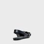 Imagem de Sapatilha Carrano Slingback Laço Ilhós Couro Preto - 507081