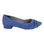 Imagem de Sapatilha Feminina Bico Fino Casual Scarpetti 184-6150 Azul