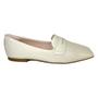 Imagem de Sapatilha Loafer Fem Sua Cia Bico Quadrado Bege 8330.15348