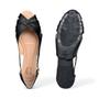 Imagem de Sapatilha Peep Toe Tamanho 40 41 42 43 Bico Redondo Ciclame Feminina