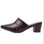 Imagem de Sapatilha Scarpin De Salto Mule Com Tachas Lindo e Confortável
