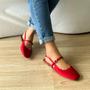 Imagem de Sapatilha Slingback Lucy Vermelho