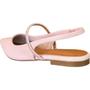 Imagem de Sapatilha Slingback Strass Couro Tendência Moda 2308.71634 Lia Line Rose