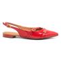 Imagem de Sapatilha Vizzano Feminina Slingback Fivelas Salto Rasteiro 1206