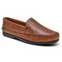 Imagem de Sapatilhas masculinas estilo casual em couro GR 402 marrom-conhaque