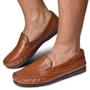 Imagem de Sapatilhas masculinas estilo casual em couro GR 402 marrom-conhaque