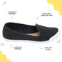 Imagem de Sapatilhas Molecas Feminina Slip On Clássica Alpargata Casual 5109.712 Preto