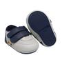 Imagem de Sapatinhos Bebe Tenis Fecho Fácil Infantil Masculino Luxo Batizado Menino Manozinhos Baby Ref.0008