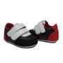 Imagem de Sapatinhos Bebe Tenis Fecho Fácil Infantil Masculino Luxo Batizado Menino Manozinhos Baby Ref.0008