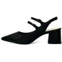 Imagem de Sapato Bebecê Boneca Slingback Salto Médio T3821-128 Preto