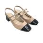 Imagem de Sapato Bebecê Slingback com Fivelas Nude com Preto 4618322