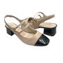 Imagem de Sapato Bebecê Slingback com Fivelas Nude com Preto 4618322